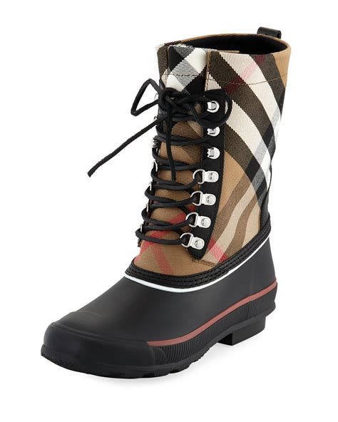 burberry mid calf rain boots|authentic Burberry rain boots.